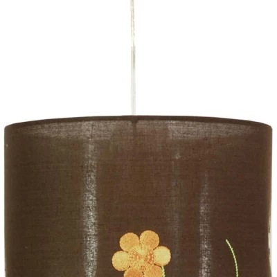 Závěsné osvětlení GARDEN - 1xE27, 60W, bílé / hnědé