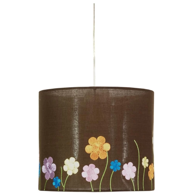 Závěsné osvětlení GARDEN - 1xE27, 60W, bílé / hnědé