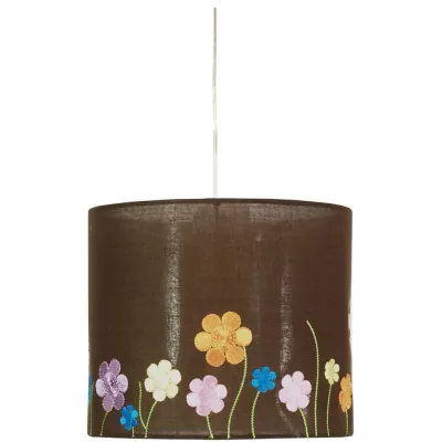 Závěsné osvětlení GARDEN - 1xE27, 60W, bílé / hnědé