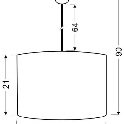 Závěsné osvětlení GARDEN - 1xE27, 60W, bílé / hnědé