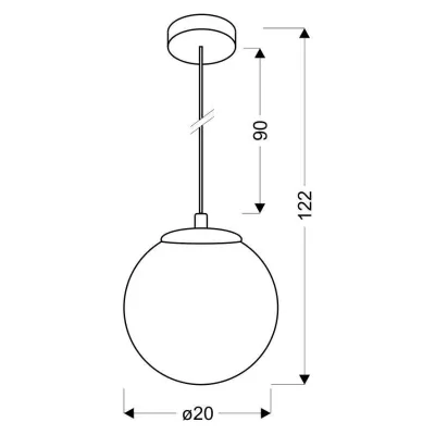 Moderní závěsné osvětlení GAZE - 1xE27, 60W, chromované / růžové