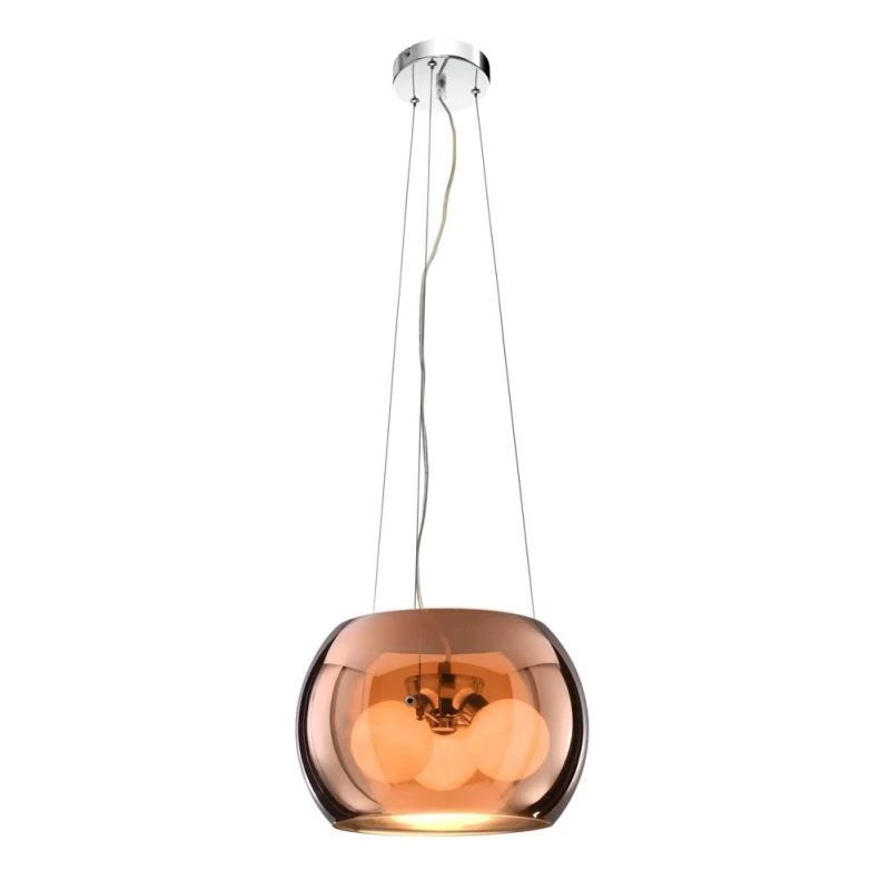 Závěsné moderní svítidlo GEMO - 3xG9, 40W, 30cm, kulaté, zlaté