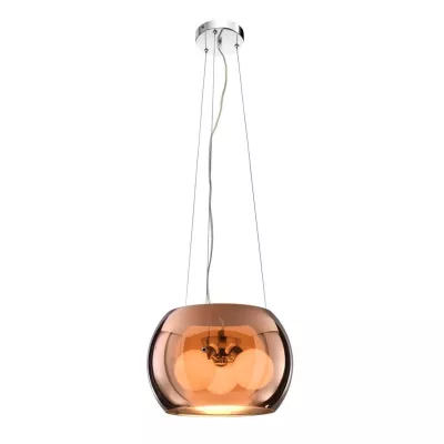 Závěsné moderní svítidlo GEMO - 3xG9, 40W, 30cm, kulaté, zlaté