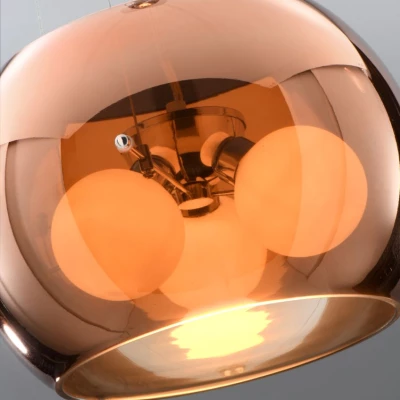 Závěsné moderní svítidlo GEMO - 3xG9, 40W, 30cm, kulaté, zlaté