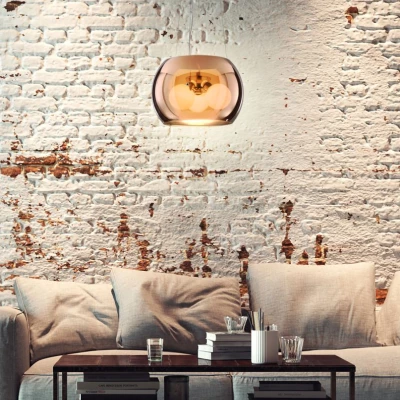 Závěsné moderní svítidlo GEMO - 3xG9, 40W, 30cm, kulaté, zlaté