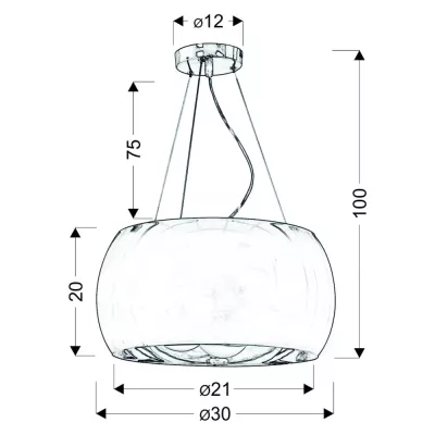 Závěsné moderní svítidlo GEMO - 3xG9, 40W, 30cm, kulaté, zlaté