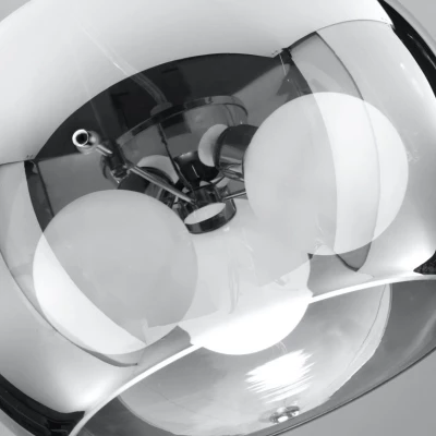 Závěsné moderní svítidlo GEMO - 3xG9, 40W, 30cm, kulaté, chromované