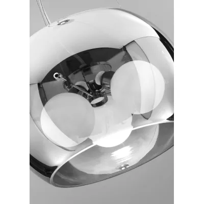 Závěsné moderní svítidlo GEMO - 3xG9, 40W, 30cm, kulaté, chromované