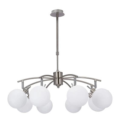 Závěsné bodové svítidlo GHOST - 8xG9, 40W, stříbrné / bílé