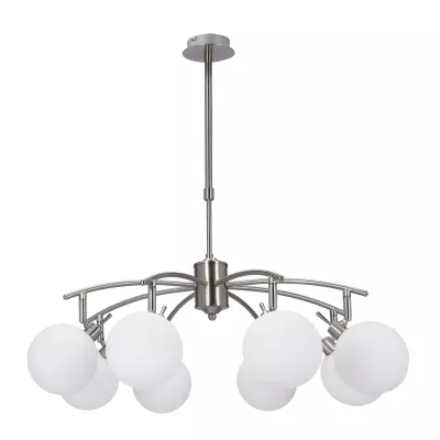 Závěsné bodové svítidlo GHOST - 8xG9, 40W, stříbrné / bílé