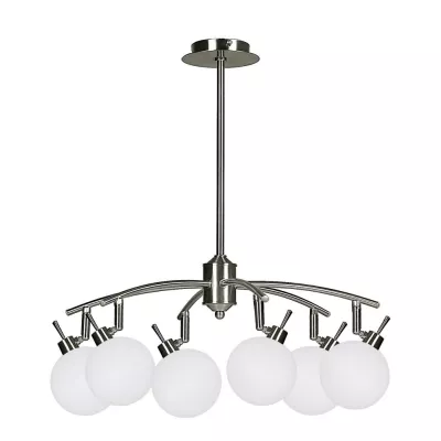 Závěsné bodové svítidlo GHOST - 6xG9, 40W, stříbrné / bílé