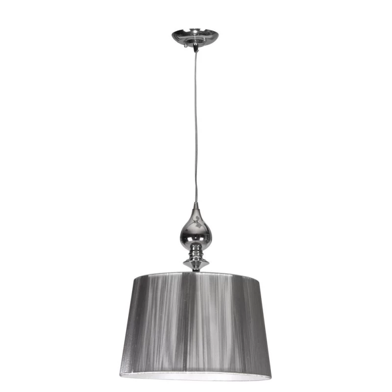 Závěsné moderní svítidlo GILLENIA - 1xE27, 60W, stříbrné