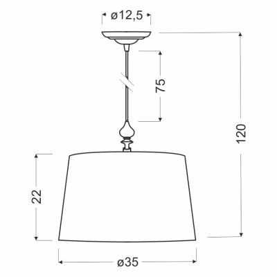 Závěsné moderní svítidlo GILLENIA - 1xE27, 60W, chromované / černé