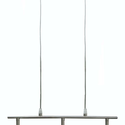 Moderní závěsné svítidlo GIRA - 3xG9, 40W, stříbrné / čiré