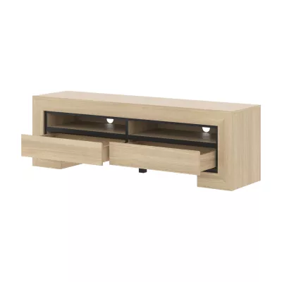 TV stolek DASI - dub / černý