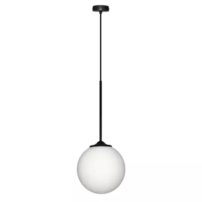 Závěsné osvětlení koule GLASGOW - 1xE27, 40W, 20cm, černé