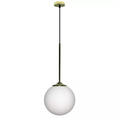 Závěsné osvětlení koule GLASGOW - 1xE27, 40W, 20cm, zlaté