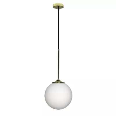 Závěsné světlo koule GLASGOW - 1xE27, 40W, 18cm, zlaté