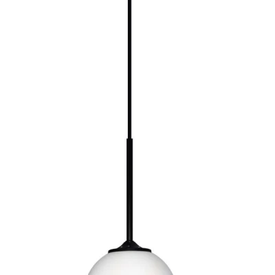 Závěsné svítidlo koule GLASGOW - 1xE27, 40W, 15cm, černé