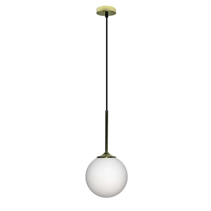 Závěsné svítidlo koule GLASGOW - 1xE27, 40W, 15cm, zlaté