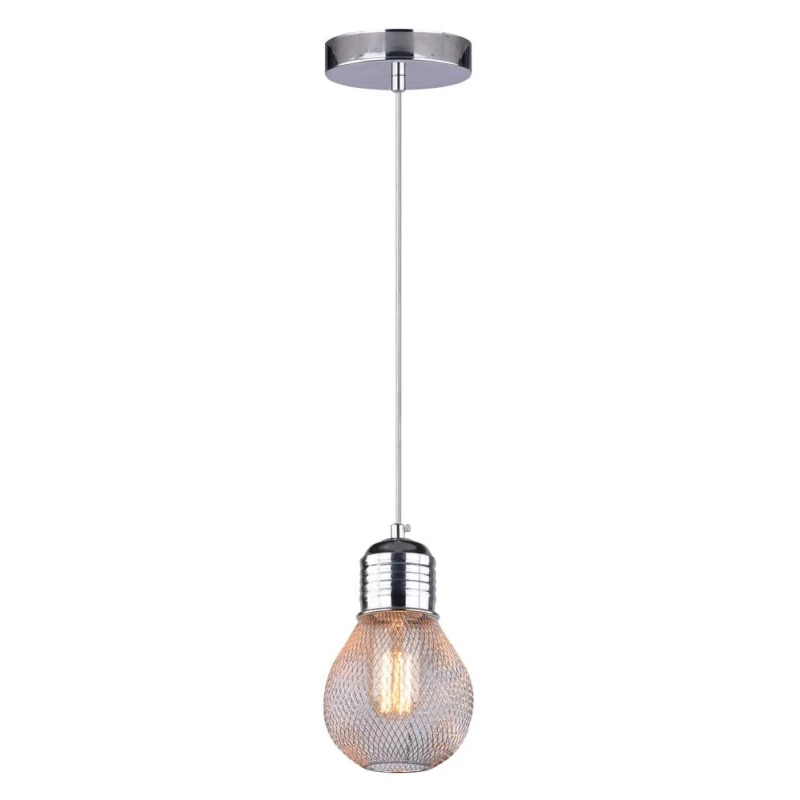 Závěsné moderní osvětlení GLIVA - 1xE27, 60W, chromované