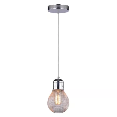 Závěsné moderní osvětlení GLIVA - 1xE27, 60W, chromované