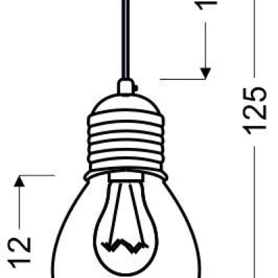 Závěsné moderní osvětlení GLIVA - 1xE27, 60W, chromované