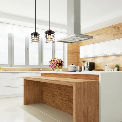 Závěsné svítidlo nad jídelní stůl GLOB - 2xE27, 40W, černé / zlaté