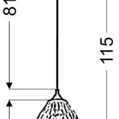 Moderní závěsné osvětlení GRAN - 1xE27, 60W, černé / zlaté