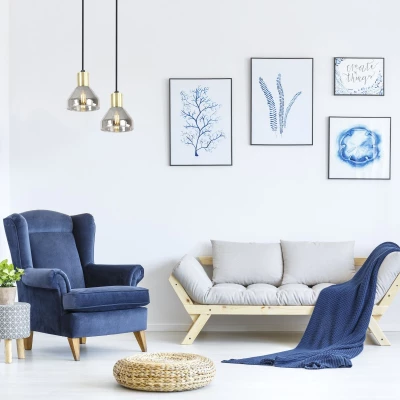 Moderní závěsné osvětlení GREGORY - 1xE14, 40W, černé / mosazné