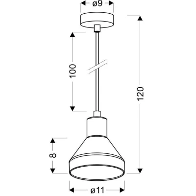 Moderní závěsné osvětlení GREGORY - 1xE14, 40W, černé / mosazné