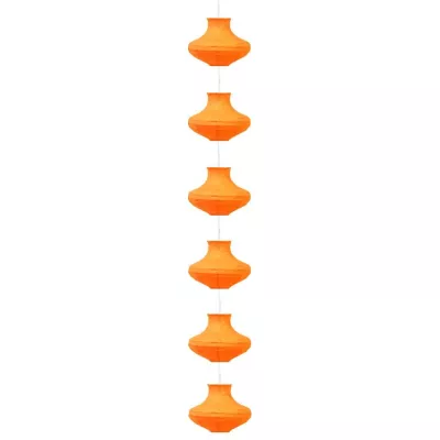 Závěsné papírové osvětlení GRIFF - 6xE14, 40W, oranžové