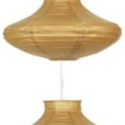 Závěsné papírové osvětlení GRIFF - 6xE14, 40W, hnědé