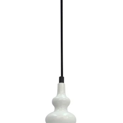 Závěsné moderní osvětlení HAMP - 1xE27, 60W, bílé