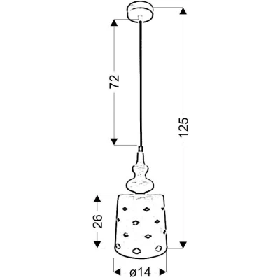 Závěsné moderní osvětlení HAMP - 1xE27, 60W, bílé