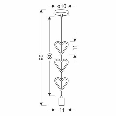 Dětské závěsné svítidlo HETS - 1xE27, 20W, bílé / modré