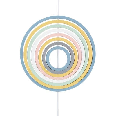 Závěsné svítidlo do dětského pokoje HOOPS 2 - 1xE27, 20W, různobarevné