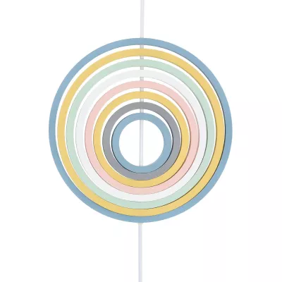 Závěsné svítidlo do dětského pokoje HOOPS 2 - 1xE27, 20W, různobarevné