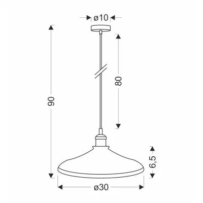 Závěsné art deco osvětlení CHESTER - 1xE27, 40W, 30cm, patina / čiré