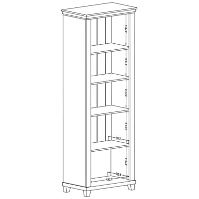 Prosklená vitrína EROL - béžová / dub dunin, pravá