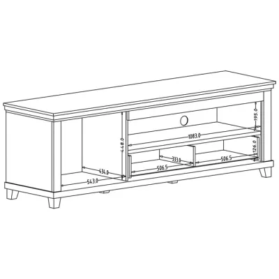 Televizní stolek EROL - béžový / dub dunin