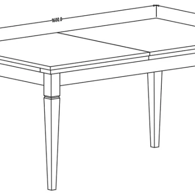 Rozkládací jídelní stůl 160(240)x90 EROL - dub dunin