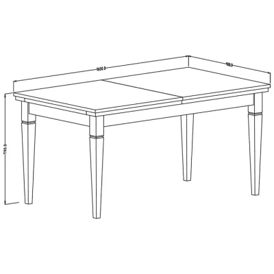 Rozkládací jídelní stůl 160(240)x90 EROL - dub dunin