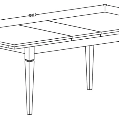 Rozkládací jídelní stůl 160(240)x90 EROL - dub dunin