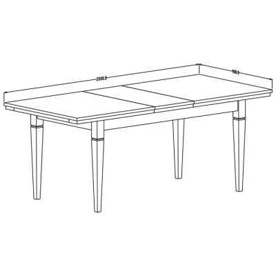 Rozkládací jídelní stůl 160(240)x90 EROL - dub dunin