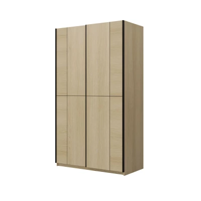 Šatní skříň 120 cm DEVORAH s posuvnými dveřmi - dub