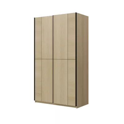 Šatní skříň 120 cm DEVORAH s posuvnými dveřmi - dub