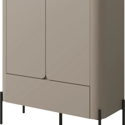 Komoda s dvířky a šuplíkem CARINE - béžová