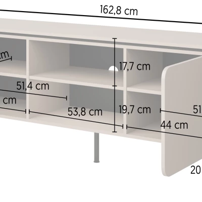 Televizní stolek CARINE - béžový