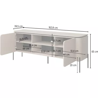 Televizní stolek CARINE - béžový